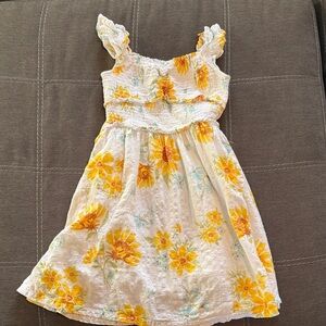 Old Navy Sunflower Print Kids Dress